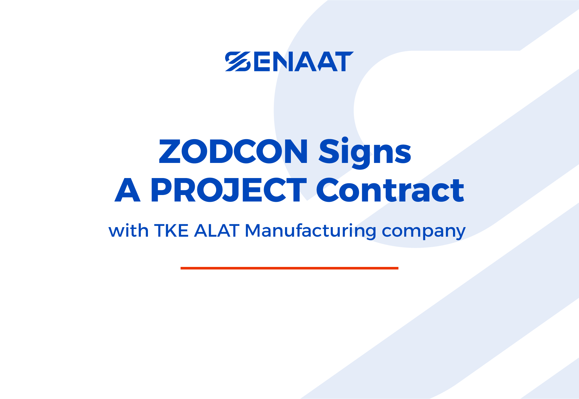 ZODCON Signs a Project Contract with TKE ALAT Manufacturing Company